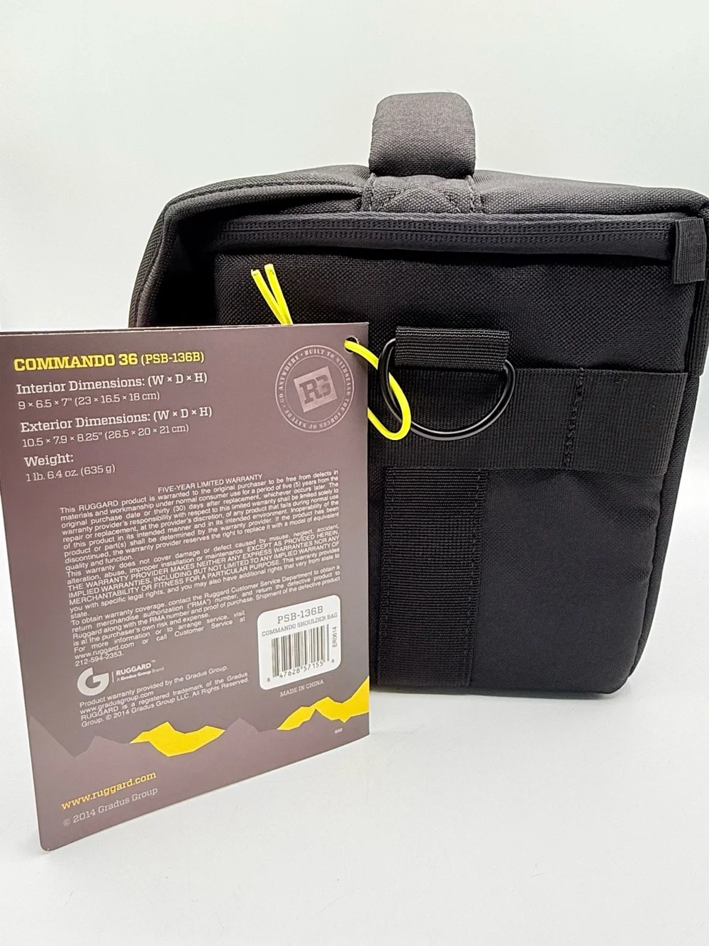 Camera Ruggard Commando 36 Shoulder Bag PSB-136B DSLR Padded Case NWT